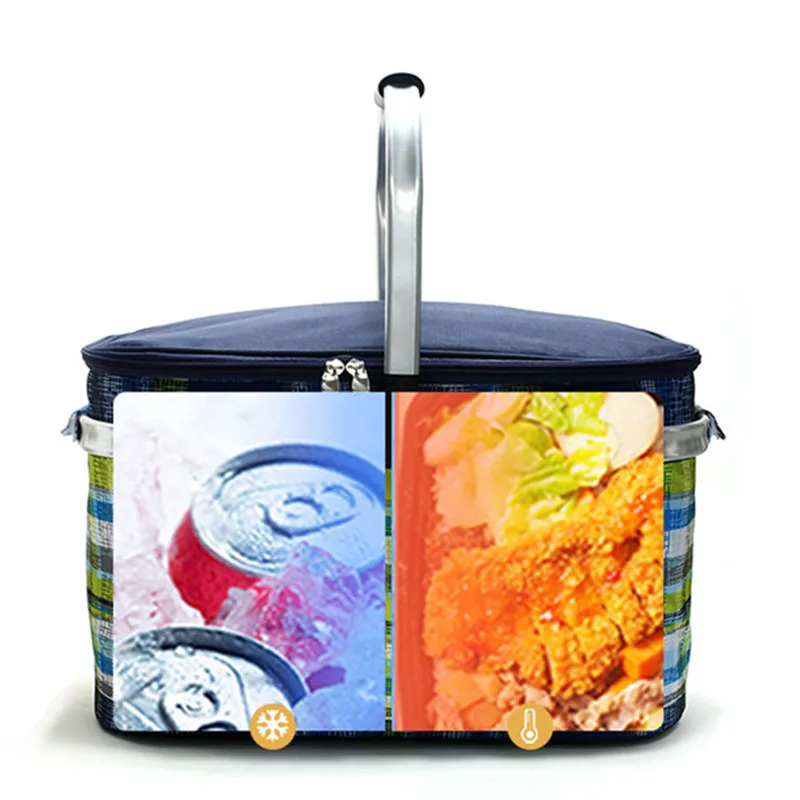 Thermal Bags Camping Supplies Picnic Travel Storage Basket Outdoor Portable Large Insulated And Cooler For Beach Trips Lunch Box