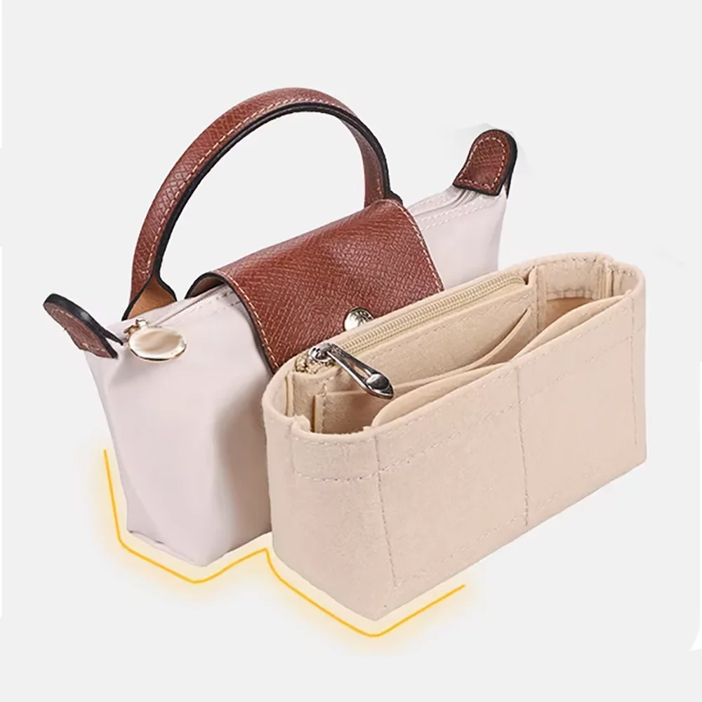 Войлочный органайзер-вкладыш для сумки, органайзер для сумок Longchamp Mini Shoulder Bag