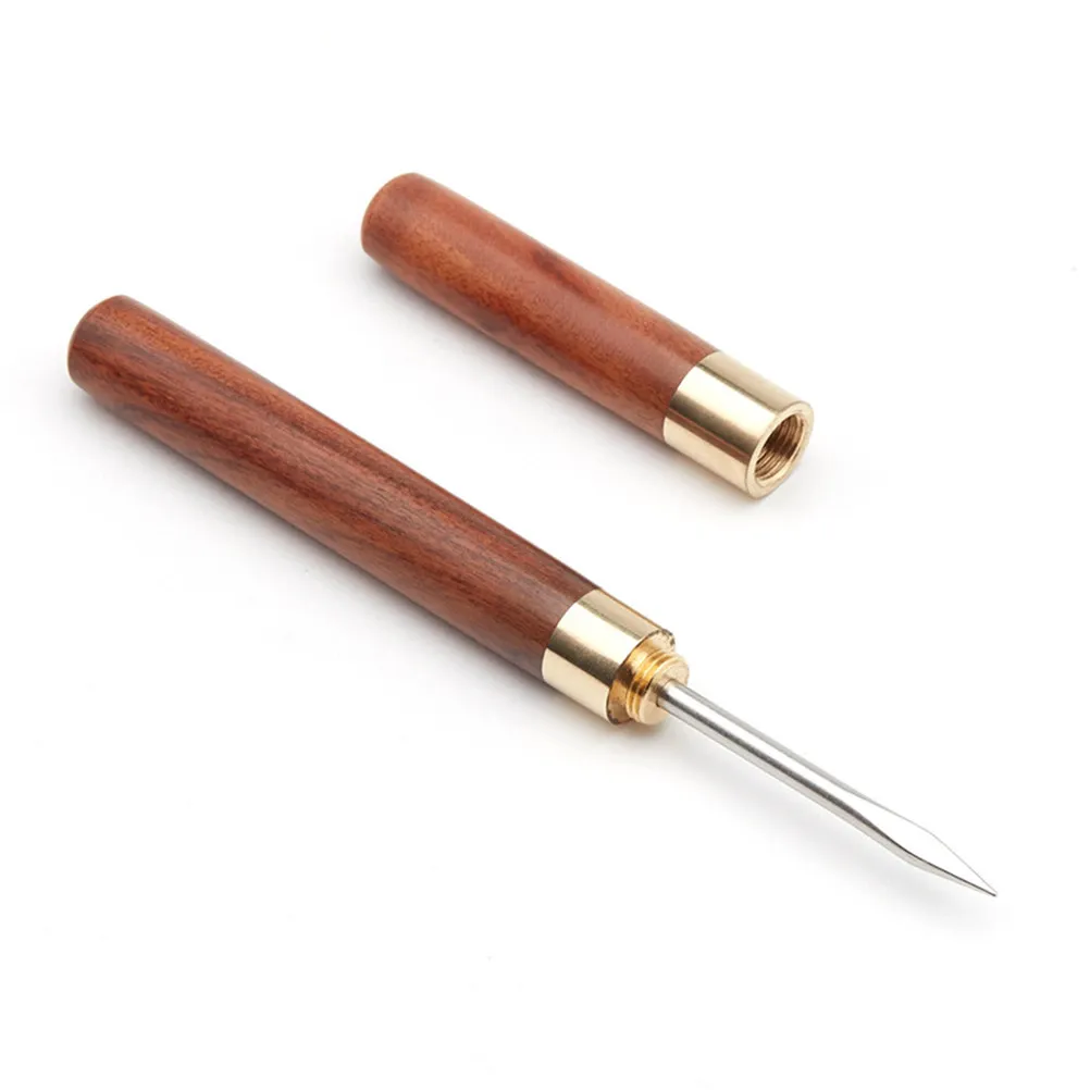 2Pcs Professional Tea Needle Plus Tea Cutter Combo Premium Material Wood Handle Sharp Stainless Steel for Tight Puer Cakes