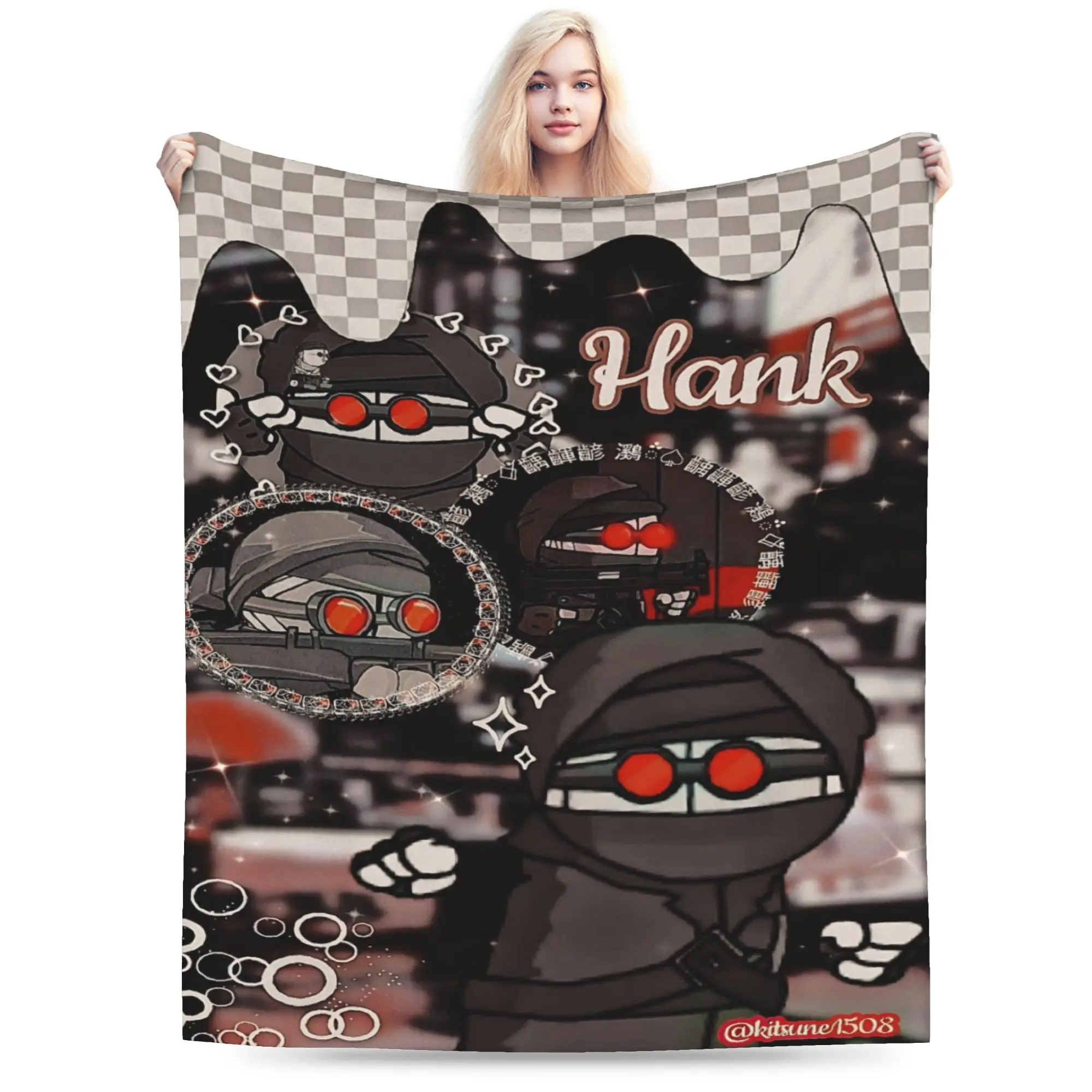 MADNESS COMBAT Hank Blankets Lightweight Thin Flannel Healing Gift  Throw Blankets Plush Thin Quilt