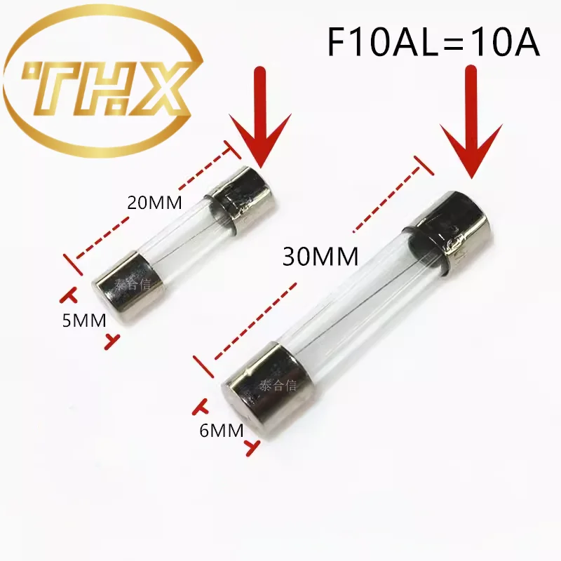 5x20mm 6x30mm Glass Fuse Low Voltage 0.5A 1A 2A 3A 5A 8A 10A 15A 20A 25A 30A Fast Blow Ceramic Fusesfor Electronics