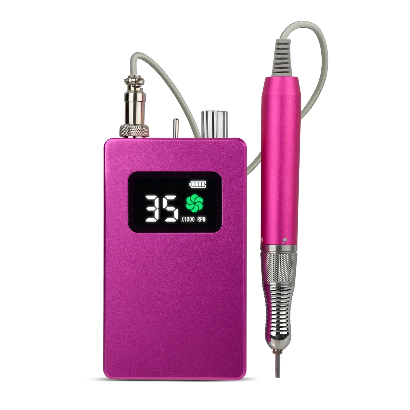 Portable Rechargeable Manicure E‑File 35000RPM Electric Nail Drill Machine Nail Art Equipment Hot Sale