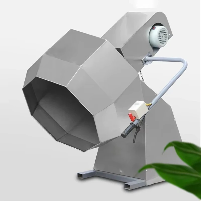 Customized Commercial Octagonal Seasoning Mixing Machine Drum Type Food Flavoring Machine For Snack Chips Fried Food Processing