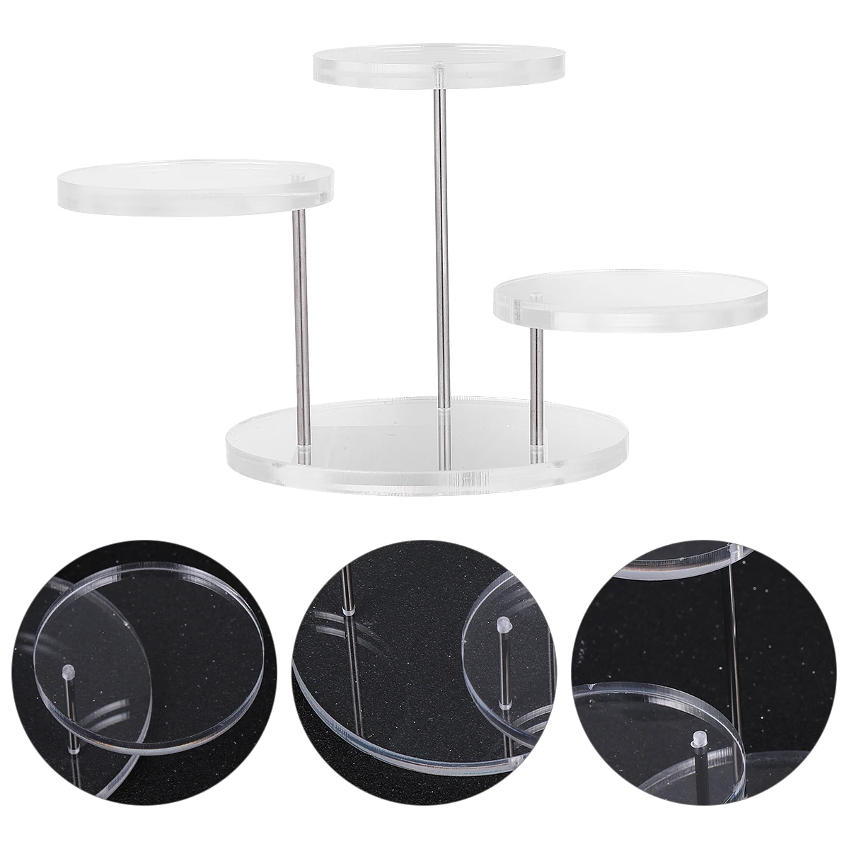 

Multilayer Acrylic Jewelry Display Stand Earring Show Case for Store Gallery Trade Shows Premium Elegant Design