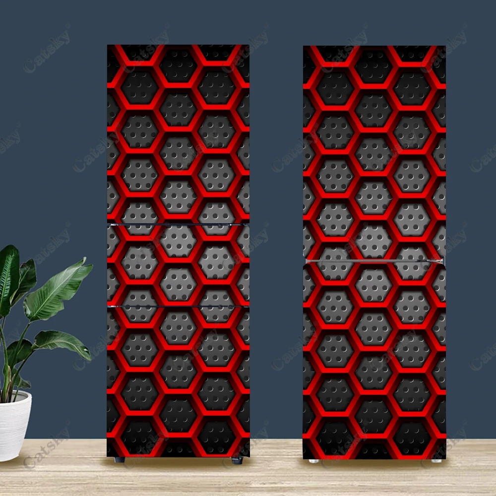 

honeycomb Refrigerator Stickers Home Decor Kitchen Murals DIY Wall Stickers Vinyl Self-Adhesive Party Stickers Wallpaper