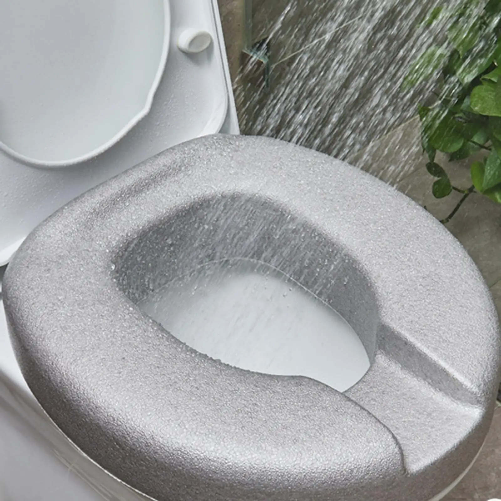 

Elevated Toilet Seat Riser EPP Material Waterproof Pad Washable Bathroom Accessory for Seniors Home Use