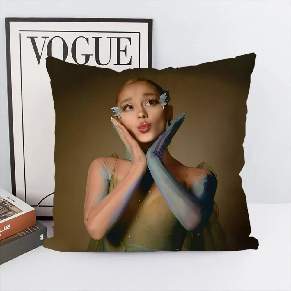 

Ariana Grande Pillow Case Double-Sided Printing Cushion Cover 45x45 Decorative Cushions Sofa Home Decor Soft Pillowcase