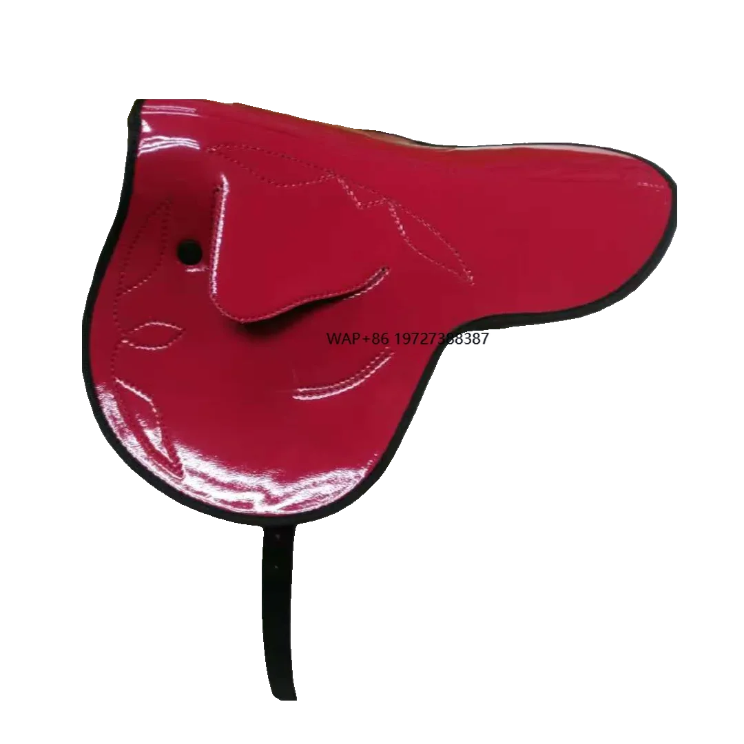 

Elite Microfiber Leather Racing Horse Saddle Ultra Light Secure Fit for Flat Racing Professional Horse Racing Black Blue Red