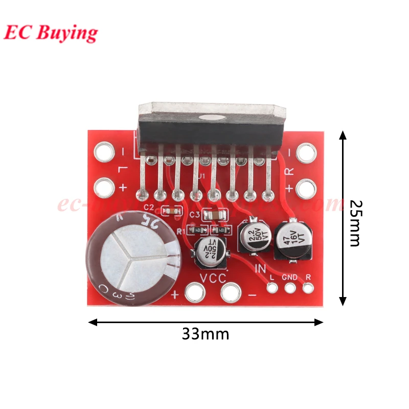 Leistungsverstärkerplatinenmodul LM1875 Mono 30W TDA1521 Zweikanal 2*15W CD7379 2*39W Leistungseffekt Exceed LM187 LM1876 TDA7265 – Detail 3
