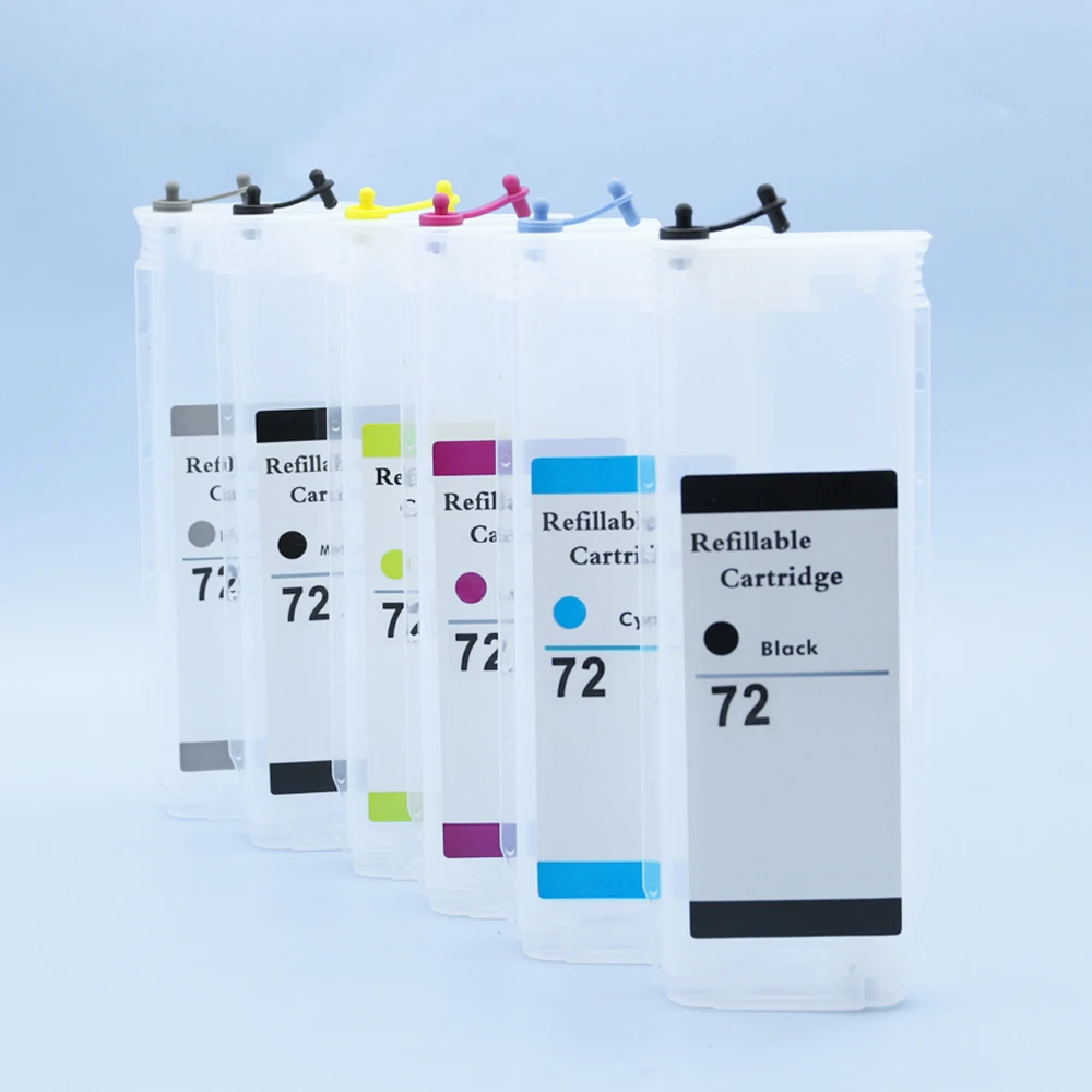 

6Colors 280ML ARC Chip Refill Ink Cartridge for HP 72 HP72 Designjet T795 T610 T620 T770 T790 T1100 T1120 T1200 T1300 T2300