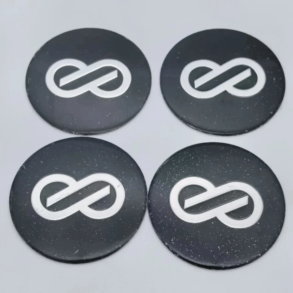 4 قطعة 45 مللي متر 56 مللي متر Enkei شارة شعار ملصقات السيارات اكسسوارات لسيارة عجلة مركز قبعات شعار عجلات حافة Hubcaps غطاء محور استبدال