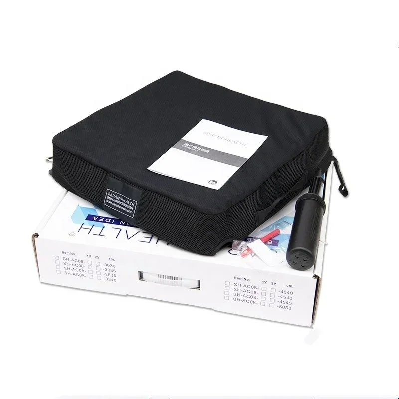 High Grade Medica PVC 2 Valve Anti-Decubitus Air Cushion Wheelchair Anti-bedsore Inflatable Seat Cushion