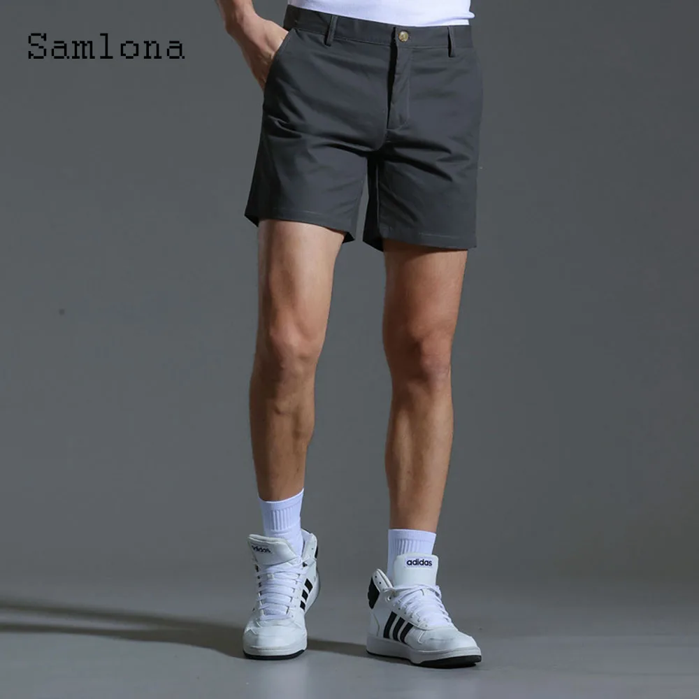 Mens Fashion Leisure Shorts Dark Gray Cotton Pocket Short Bottom Sexy Male Clothing 2024 America and Europe Casual Shorts New