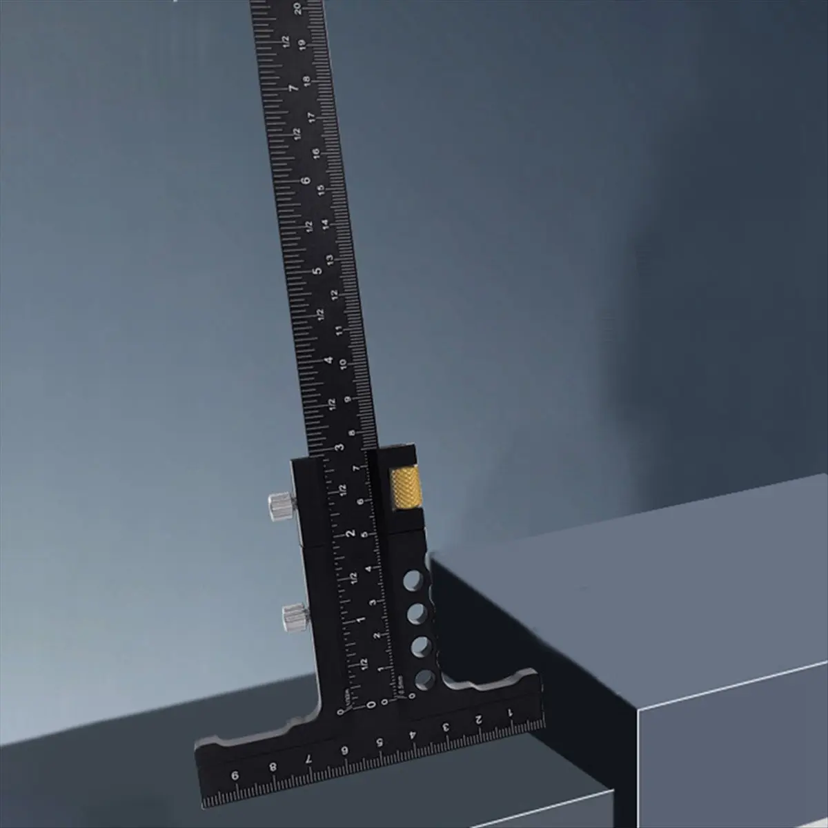 【TODAY-BUY】Woodworking Scriber Gauge-Aluminum Alloy Sliding Marking Gauge,-Square Scribing Measuring Marking Framing Ruler Tool