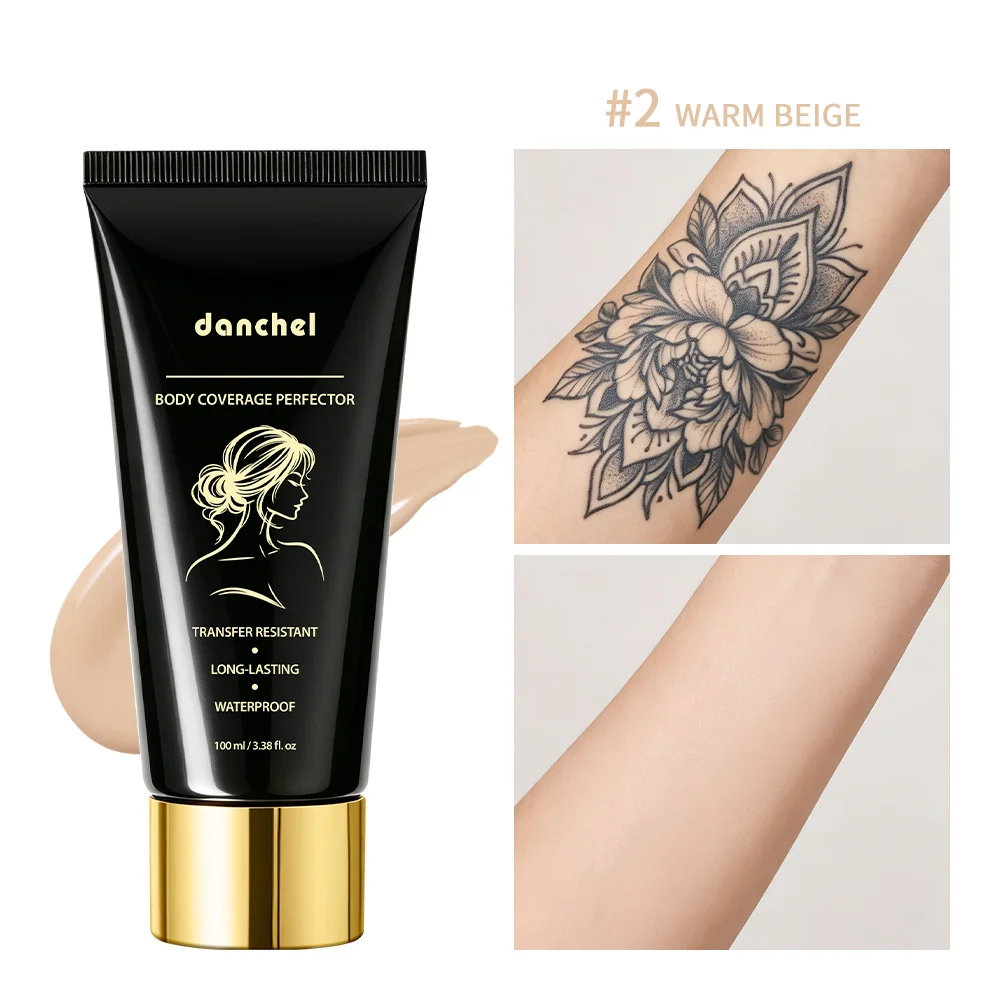 100ml Leg & Body Coverage Perfector Leg Makeup Long Lasting Waterproof Anti Transfer Concealer Even Skin Tone Wheat Tan Brown