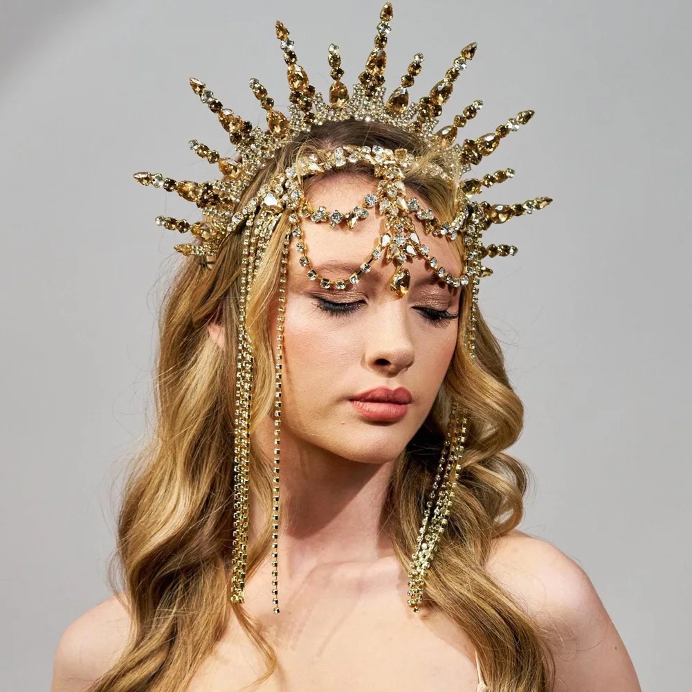 queen-exaggerated-rhinestone-crown-headband-for-women-decoration-carnival-fashion-tassel-crowns-chain-tiara-prom-head-jewelry