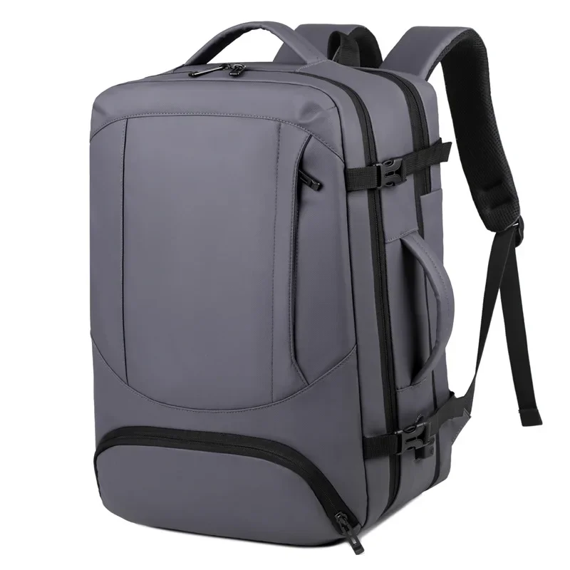 Mochila de viaje de gran capacidad para hombre, bolsa de expansión de carga USB para ordenador portátil de negocios, mochila impermeable