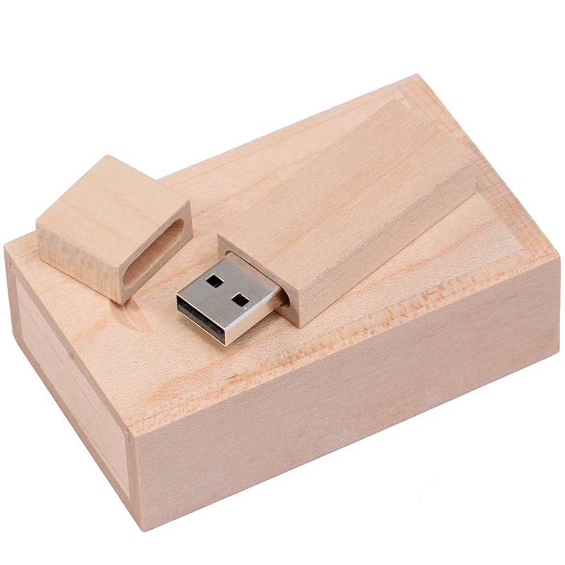 Wooden Box USB Flash Drive 128GB Creative Gifts Pen Drive 64GB Real Capacity Memory Stick High Speed Pendrive 32GB 16GB 8GB 4GB image 6