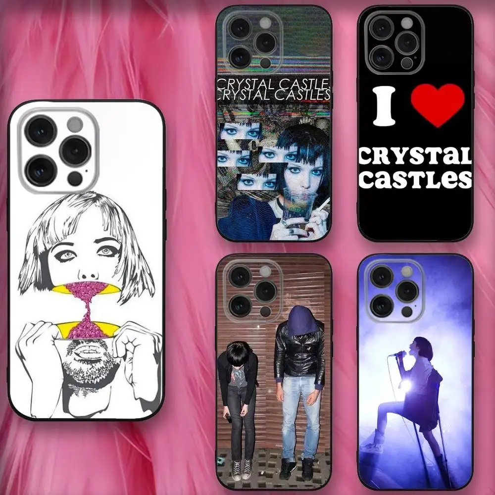 

Band C-Crystal-ls Castle-es Phone Case For iPhone 16,se4,15,14,13,12,11,Pro,X,XS,Max,XR,Plus,Mini Soft Black Cover