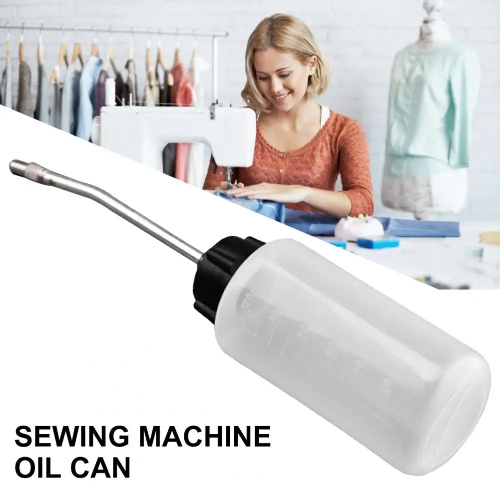 120ml Innovative Machine Oiler Long Mouth Plastic Scale Transparent Oil Pot Bottle Sewing Accessories для дома полезные вещи