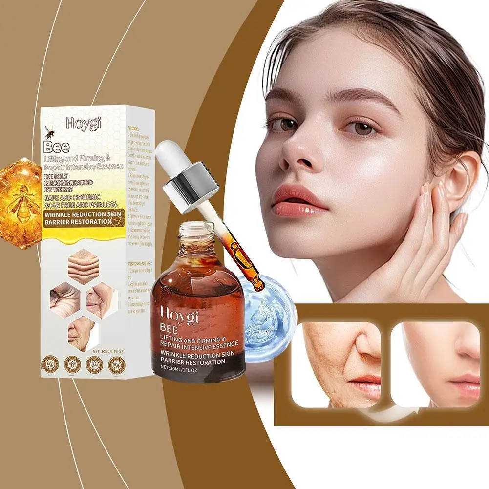 Anti rugas essência anti-envelhecimento polipeptídeo ácido hialurônico pele hidratar pode essência e reparação apertar 30ml facial q8j8