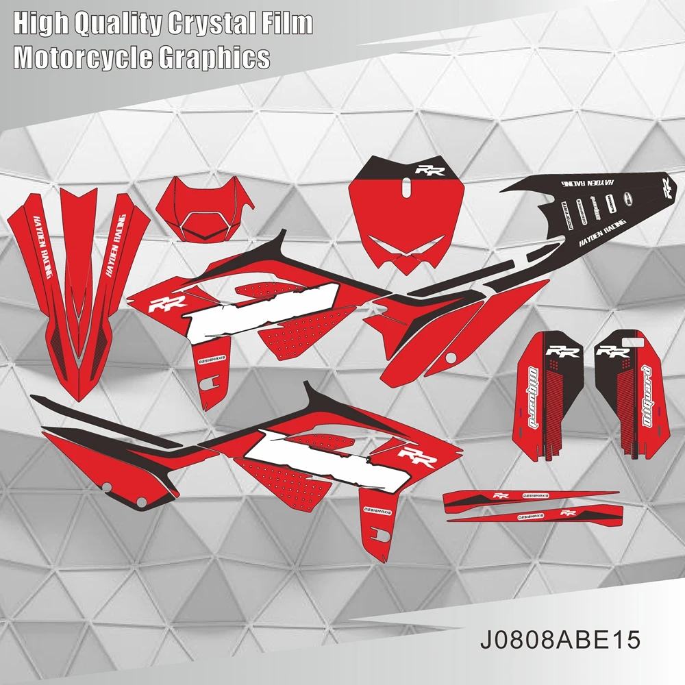 Adesivi Grafici per Moto Beta RR 2020 2021 2022 125 200 250 300 350 390 430 480, Sfondo J0808ABE