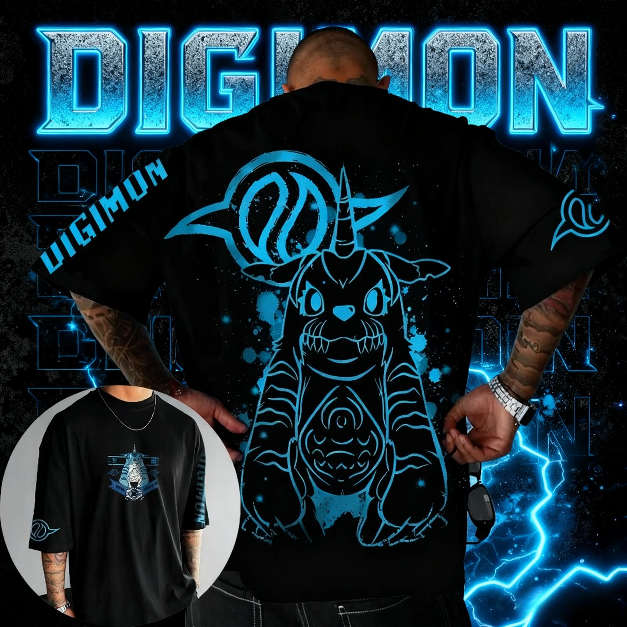 

Лето 2022, брендовая футболка Digimon Adventure Animation из 100% хлопка с принтом Lopmon, унисекс, повседневная футболка с короткими рукавами для взрослых и детей Y2k