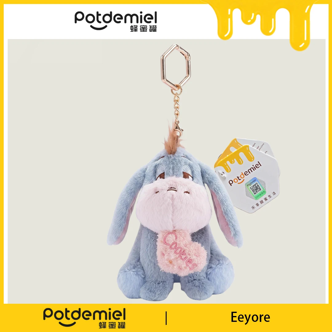 Potdemiel Disney Winnie the Pooh Eeyore Plush Key Ring Popular Chic Cartoon Ornament Gift For Teen Girls Daily Bag Wallet Decor