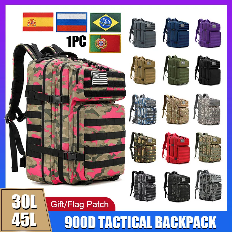 30L/50L Hiking Bag Men Backpack Sports Trekking Hunting Nylon Tactical Bags Travel Fishing Backpacks 3P Attack Pack