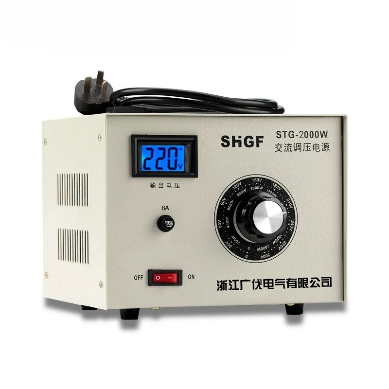 

Single-phase Voltage Regulator 220vAC Regulation Contact Type 0-300v Adjustable Power Supply Voltage Regulating Transformer 500W