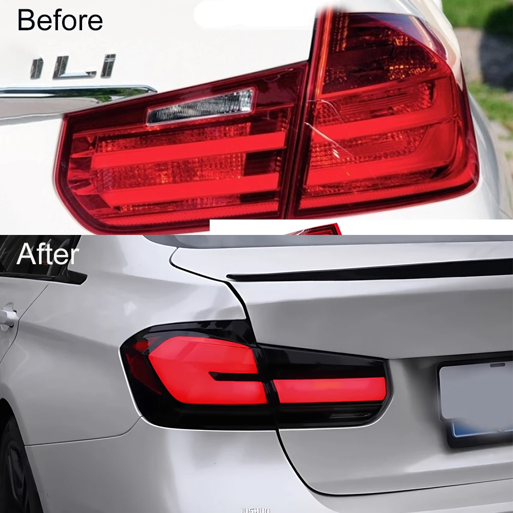 مجموعة الضوء الخلفي لسيارات BMW 3 Series F30 320i 328i 335i M3 تعديل G30 2013-2018 LED تشغيل بدوره إشارة الفرامل مصباح الضباب الخلفي