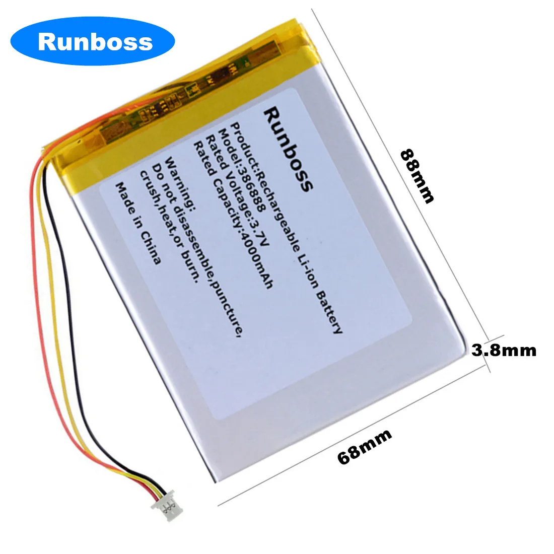 3.7V 4000mAh Battery For Onyx Book Ceasar 2 Buks James Cook 2 Boox E-Book Onyx Darwin 3 4 5 6 Caesar2 Vasco Da Gama PH386888PL
