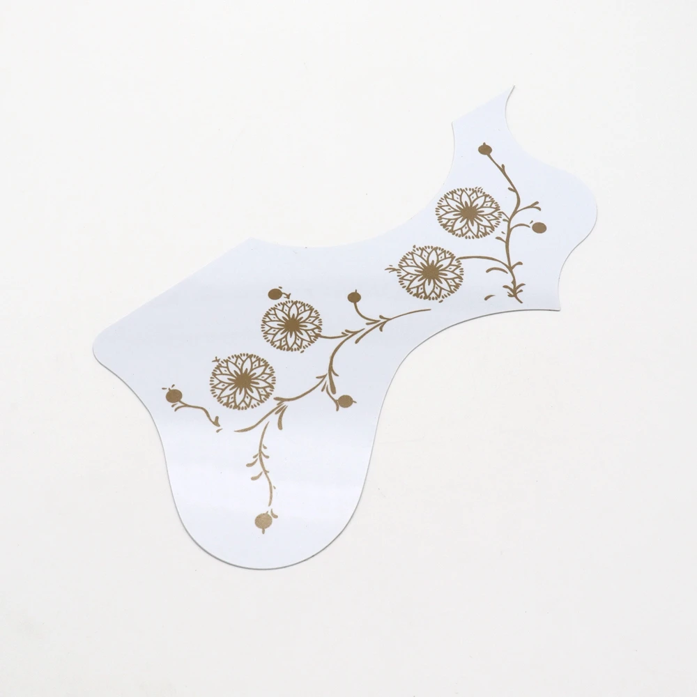 EJ200 Left and Right Hand Folk Acoustic Guitar Protection Pickguard Anti-scratch Plate With Gold Flower Pattern