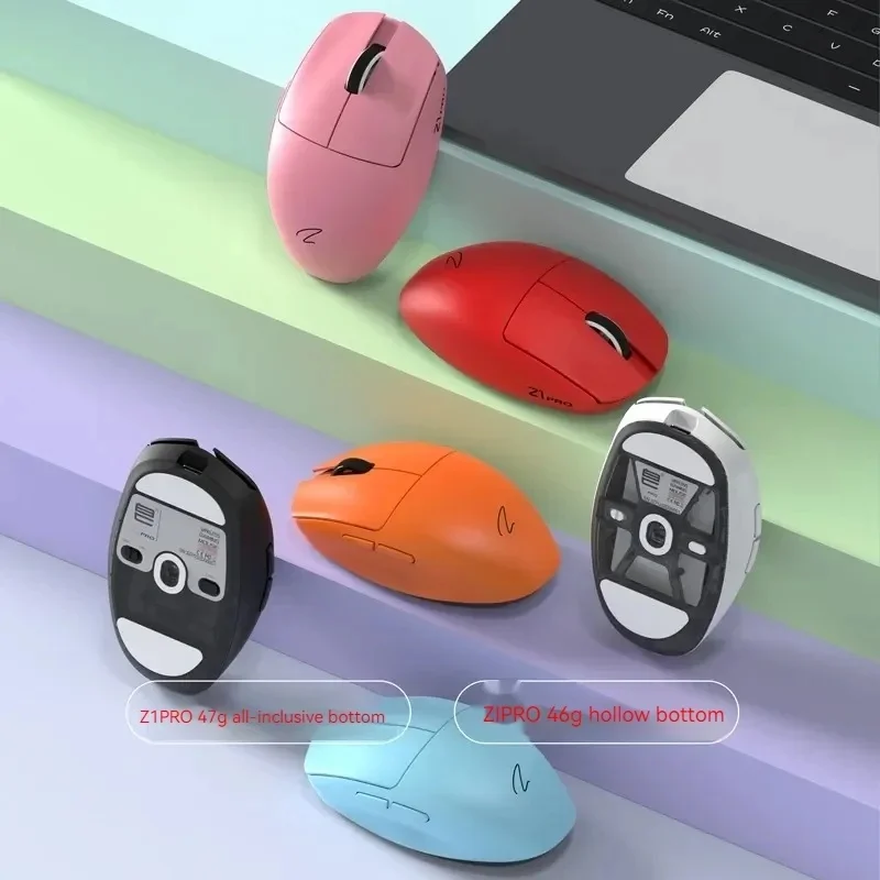 Imagem -05 - Zopin-mouse sem Fio z1 Pro 2.4g Paw3395 Usb Sensor com Fio 24600dpi Ultra Leve Adequado para Esports pc Jogos Escritório