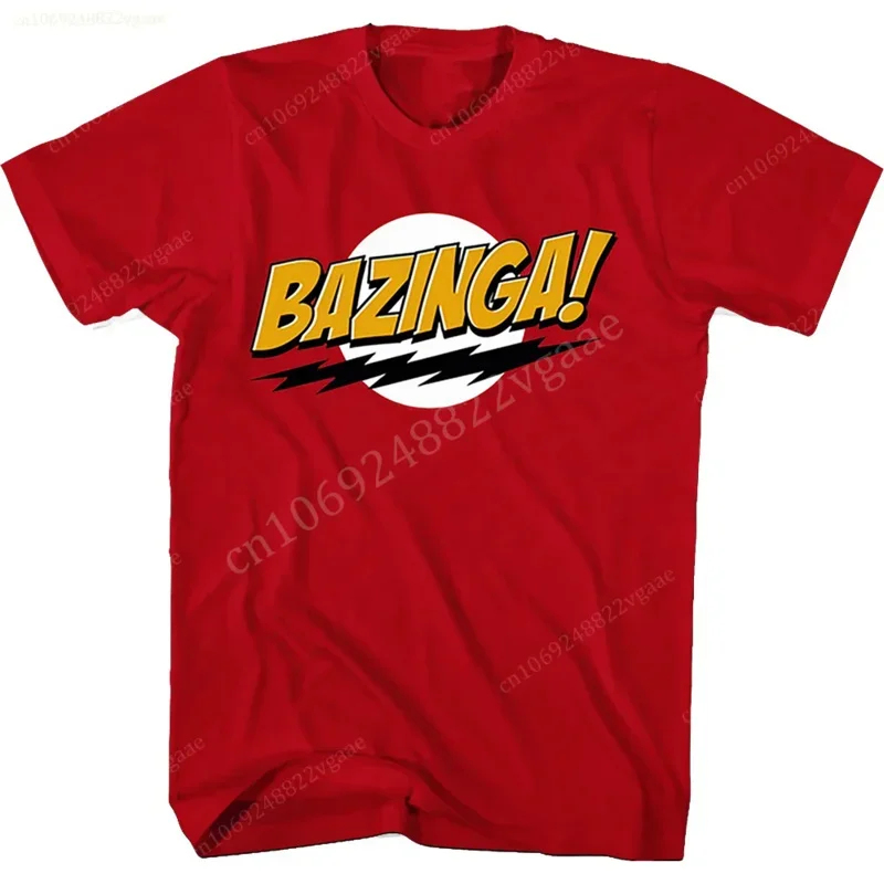 T-shirt manches courtes homme, en coton, The Biigg Banngg Theory, Y-Bazinga, Sheldon Cooper TBBT