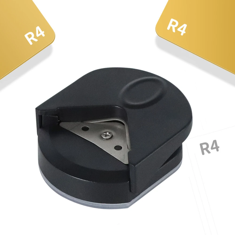 R4 การ์ดเครื่องตัดโค้งมน Corner Rounder กระดาษ Hole Trimmer มุม Punch Photo Die เครื่องตัดสมุดภาพของขวัญสํานักงาน DIY Craft HandTool