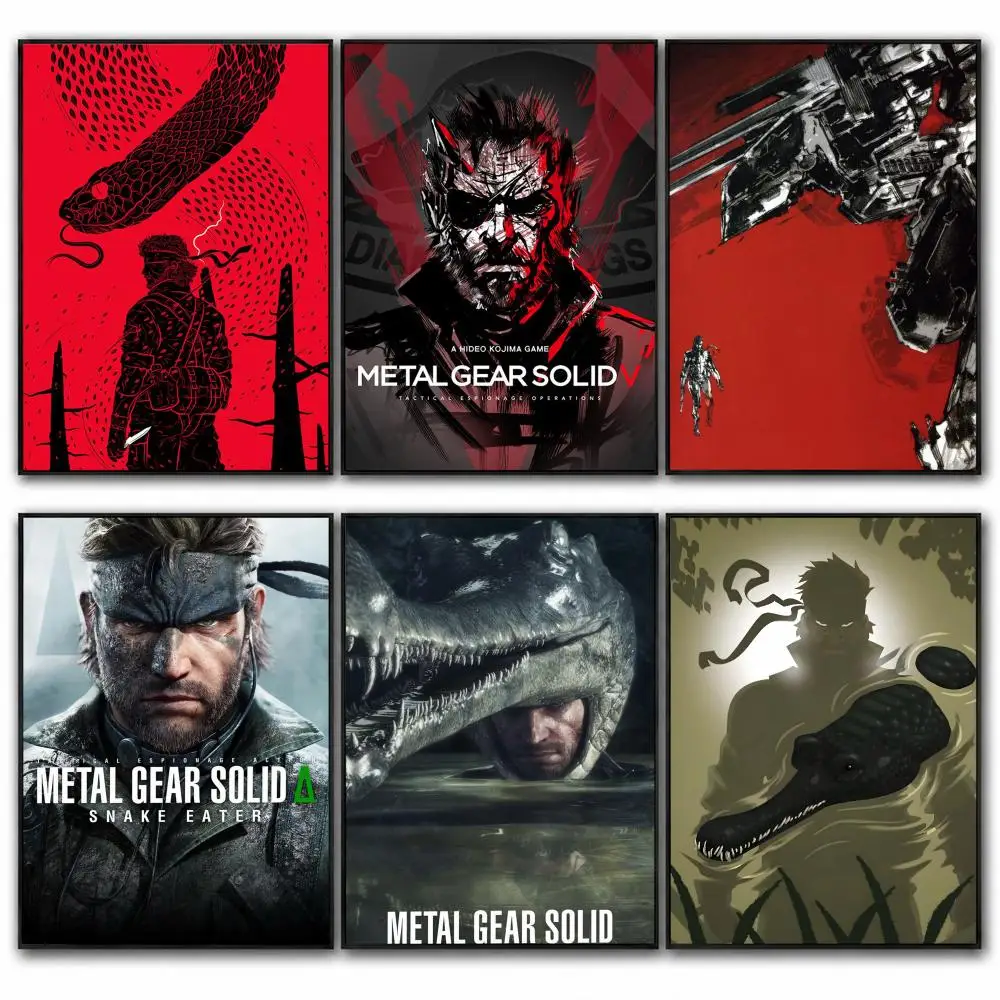 Pro Game Metal Gear Solid 3 Poster HD poster wall art self-stick no-residue for home cafe office great gift