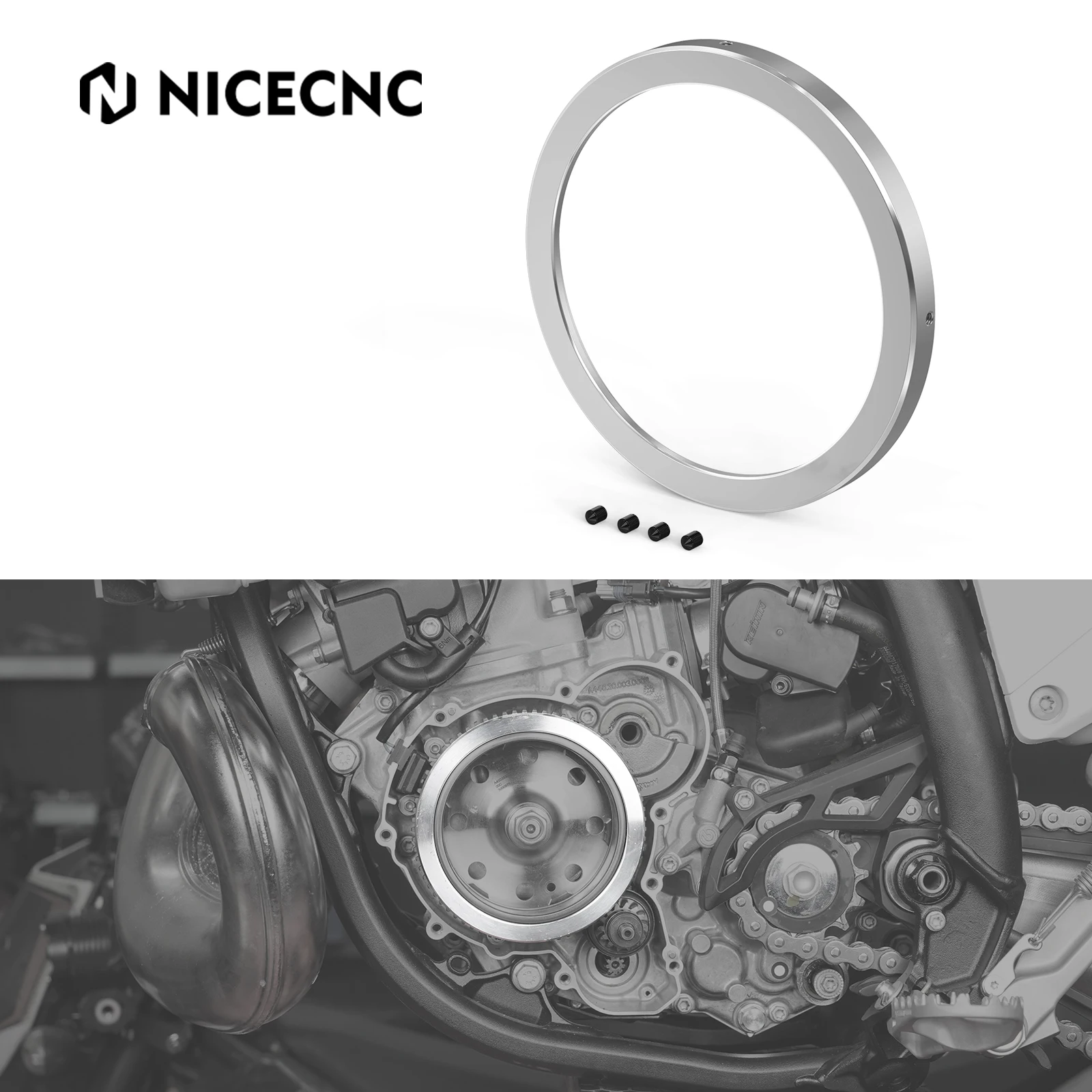 NICECNC For 2024 KTM EXC 300 XCW 250 300 Husqvarna TE 300 250 GasGas EC 300 250 Motorcycle 7 Ounce 198g Flywheel Circle Weight