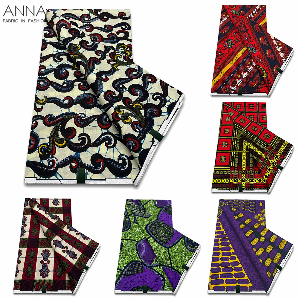 Veritable Wax Ankara Block Prints Batik Fabric African Wax Fabric Nigerian Dutch Hollandais Pagne 100% Cotton For Sewing VL-01