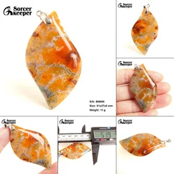 Women Men Natural Stone Dendritic Moss Agate Pendants Chakra Healing Reiki Beads Women Crystal Necklace Jewelry Free Pouch BM297