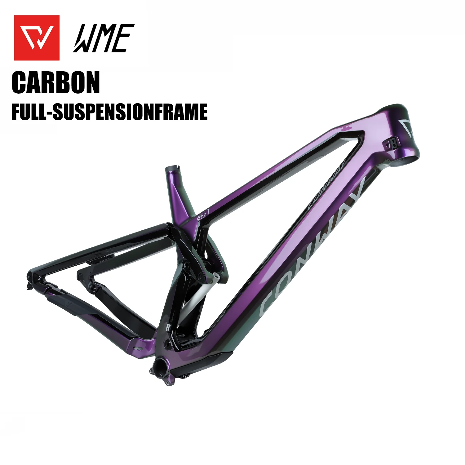 CONWAY WME Carbon Fiber Full-suspension Frame BOOST 12×148mm 27.5/29er Four-link Disc Brake All Mountain Frame Trail/MTB/DH/XC
