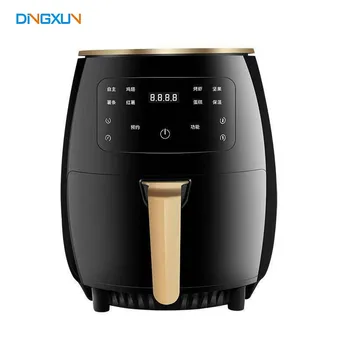 Image 6L air fryer household new smart touch screen oil-free small automatic oven integrated kitchen accessories  kitchen accessories