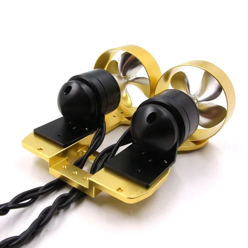 SANJING MOT RC Boat Kit DUAL Underwater Thruster Waterproof Brushless DC Electric Motor With Propeller Miniature