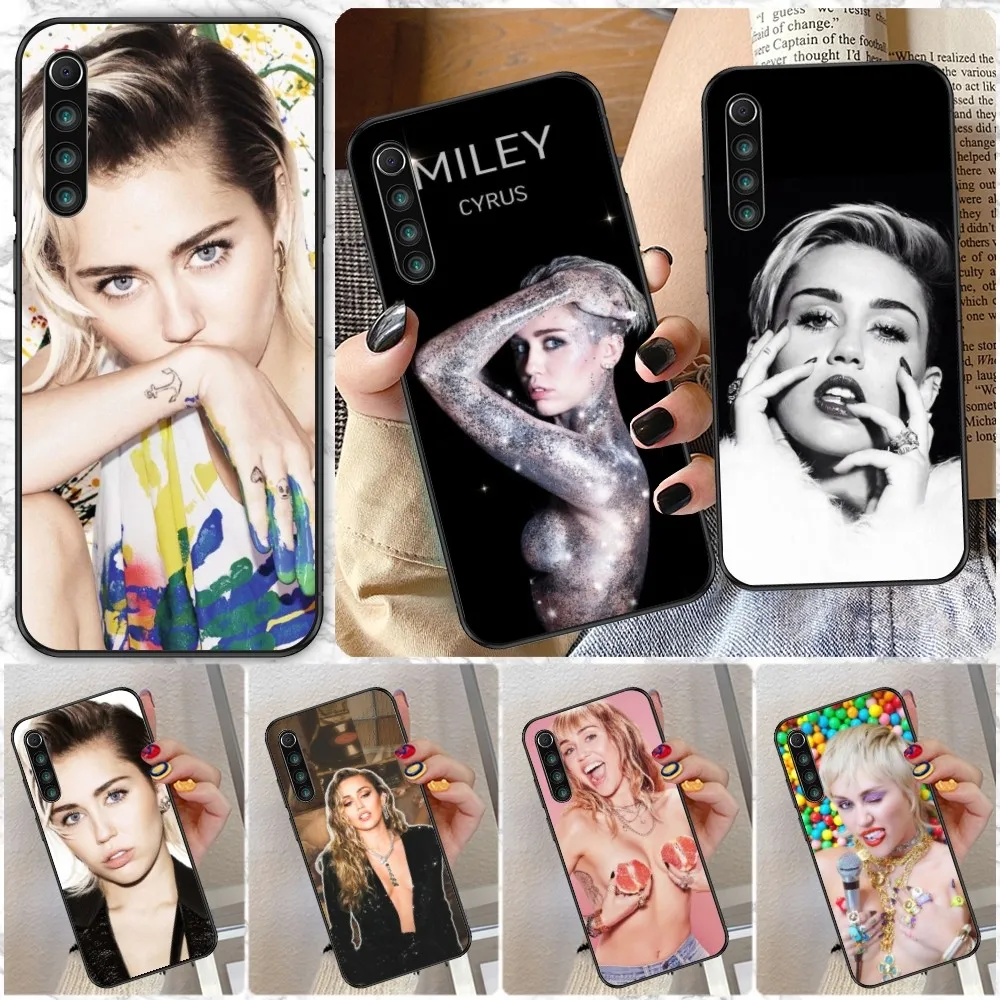 Cool Miley Cyrus Mobile Cell Phone Case for Xiaomi Redmi Note 12 11 10 9T 8 7 Pro 9 9A 9C 8 Black Soft Phone Cover Funda