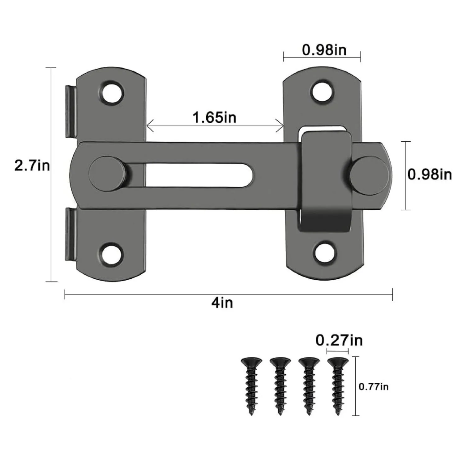 Sliding Barn Door Lock, Sliding Right-Angle Door Lock, Door Latch, Wine Cooler, Closet, Window Lock Stopper, Baby Safety Lock