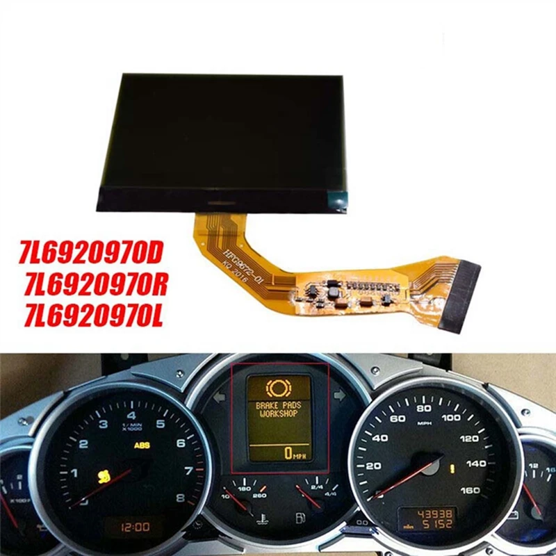 Car Instrument Cluster Speedometer LCD Display Screen 7L6920970D For Touareg Porsche Cayenne S GTS 955 03-10 7L6920970R