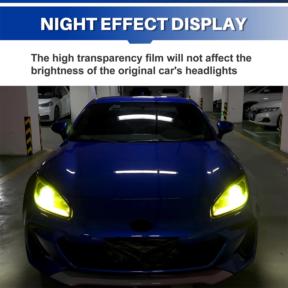 For Subaru BRZ ZD8 Toyota GR86 ZN8 2021 2022 2023 2024 2025 2026 Car Headlight Protection Film Smoke Black TPU Transparent