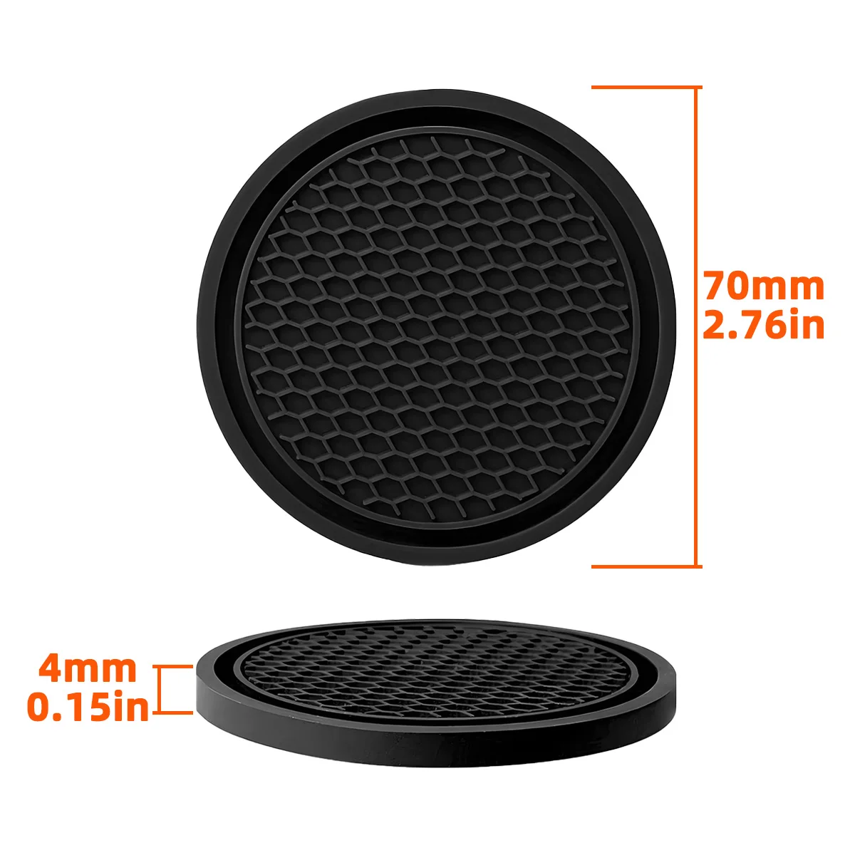 Anti Slip Car Cup Holder Mat Silicone Coaster Non Slip Drink Insert Pad Washable Durable Vehicle Interior Interior Pad