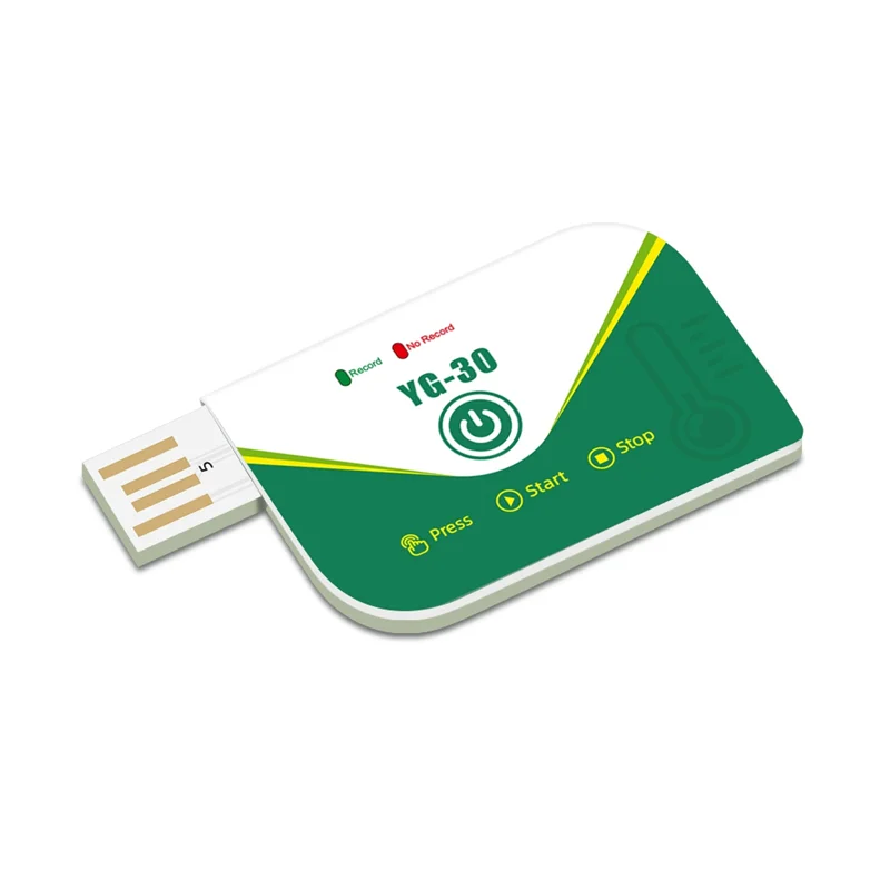 A17Z 180 Days Temperature Data Recorder Disposable USB Data Logger PDF Report For Cold Chain Transport