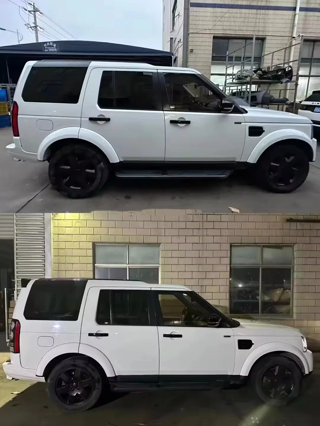 لاند روفر ديسكفري 3/4 سبويلر خلفي ABS وألياف الكربون استبدال سطح واحد أو مزدوج مع سهولة التركيب #3